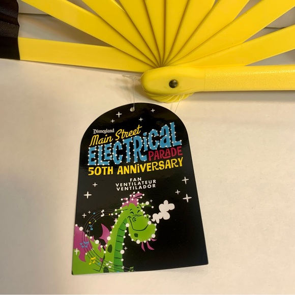 NWT. Disney Large fan with Electrical Parade Folding Hand Fan. - Picture 5 of 7